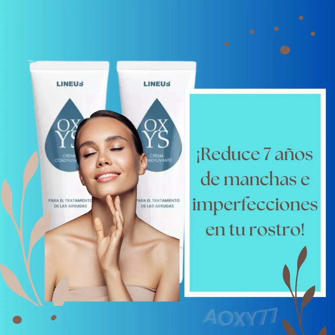 Oxys Crema Antiarrugas - Antimanchas con Colágeno y Ácido Hialurónico | Rejuvenece e hidrata la piel | 3 piezas