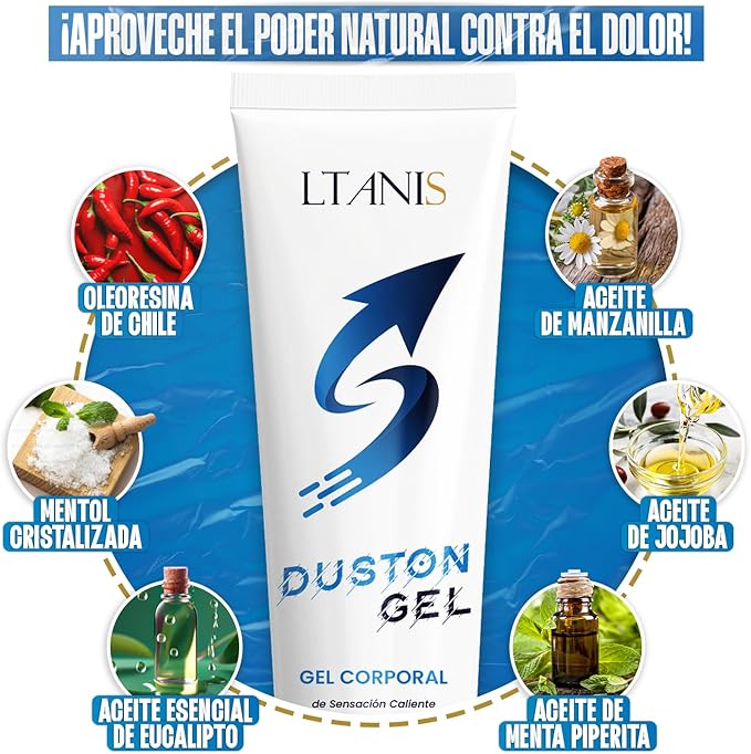 Duston Gel | Alivio rápido para dolor muscular y articular con efecto calor