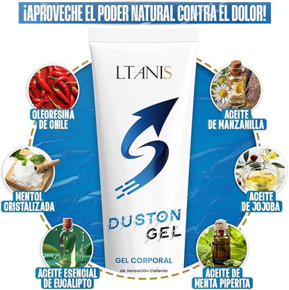 Duston Gel | Alivio rápido para dolor muscular y articular con efecto calor