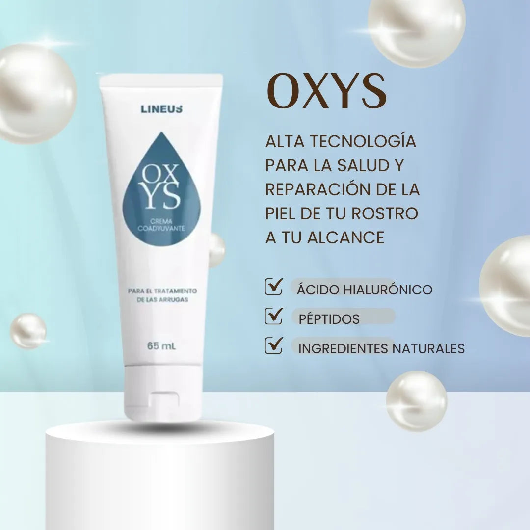 Oxys Crema Antiarrugas - Antimanchas con Colágeno y Ácido Hialurónico | Rejuvenece e hidrata la piel | 3 piezas