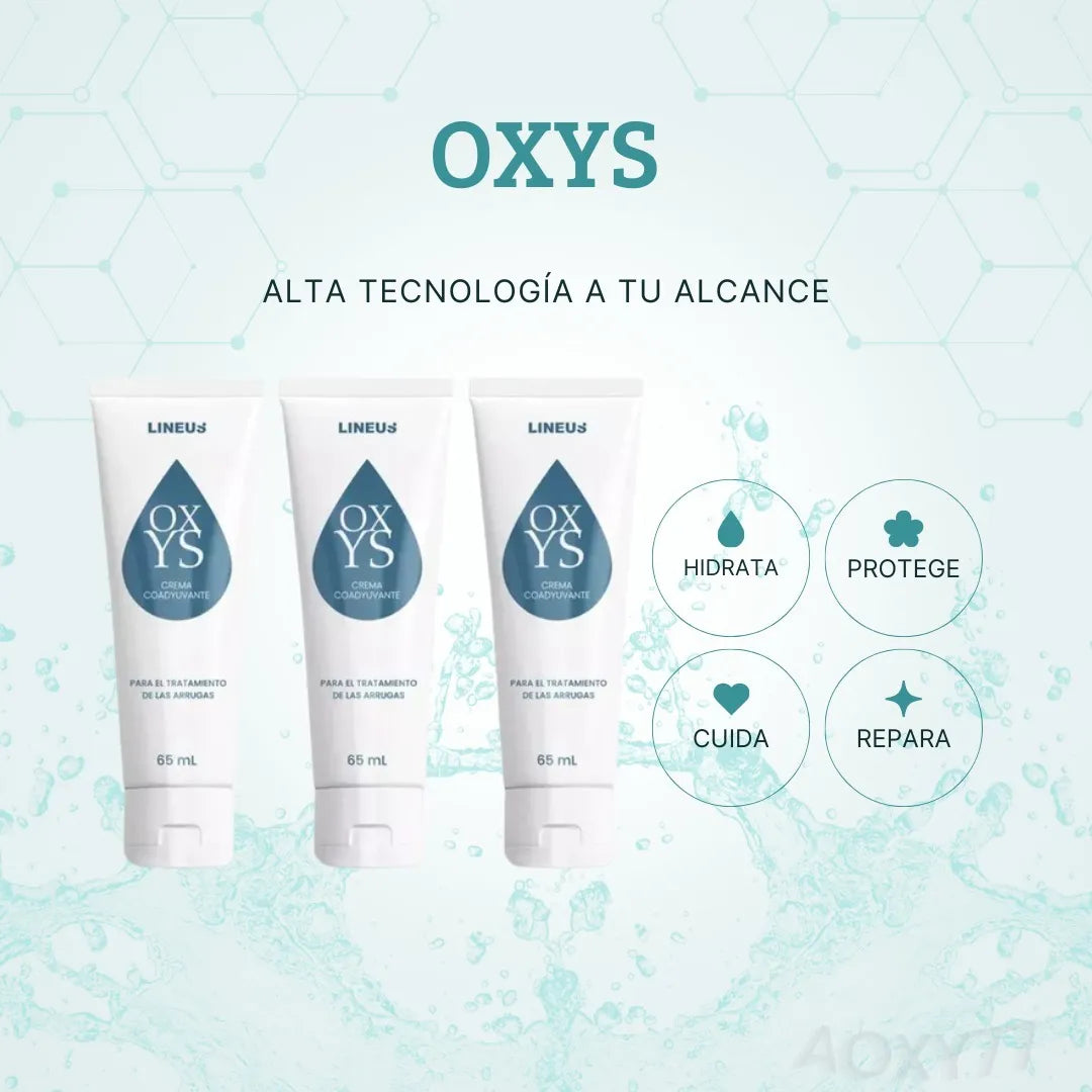 Oxys Crema Antiarrugas - Antimanchas con Colágeno y Ácido Hialurónico | Rejuvenece e hidrata la piel | 3 piezas