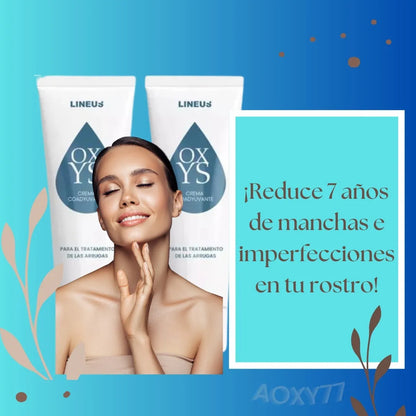 Oxys Crema Antiarrugas - Antimanchas con Colágeno y Ácido Hialurónico | Rejuvenece e hidrata la piel | 3 piezas